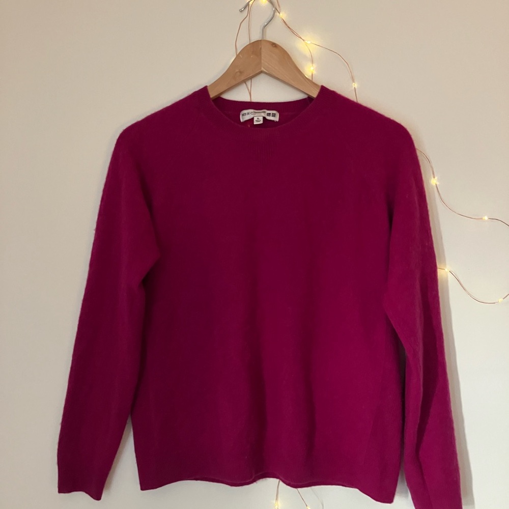 100% Cashmere Crew Neck Sweater Size XL Fit Large